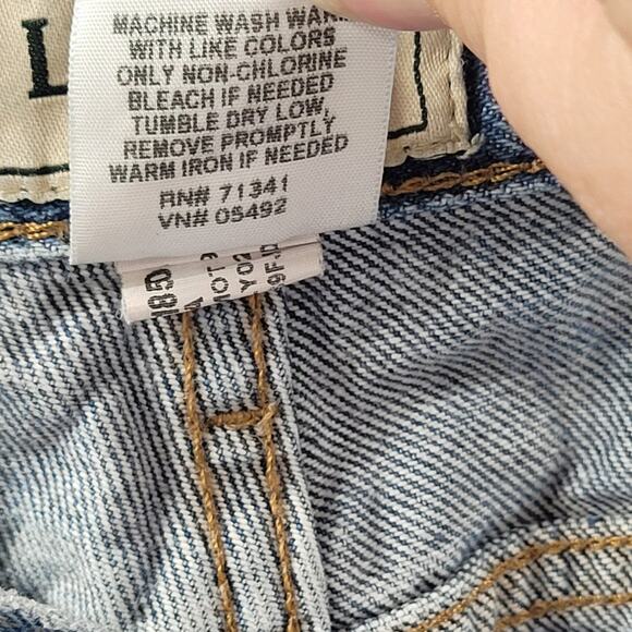 L.L. Bean Vintage Y2K Blue Denim Jeans Men’s Classic Fit Straight - Picture 12 of 15